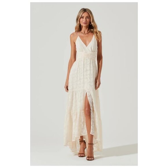Anthropologie ASTR The Label Frolic Cutout Maxi Dress Wedding Bride Boho Coastal - Picture 16 of 16